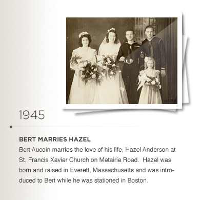 1945 Bert Marries Hazel