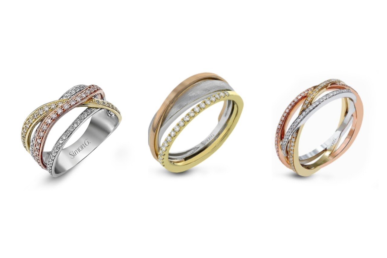 Mixed Metal Fashion Rings