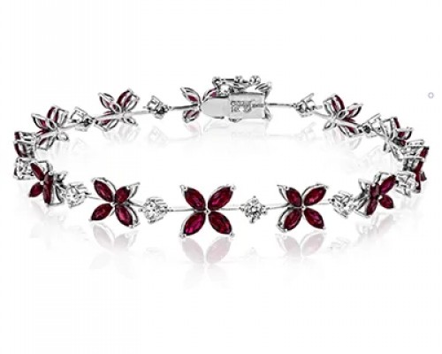 ruby and diamond bracelet