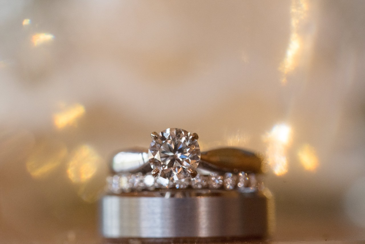 Unique Style Wedding Ring Set