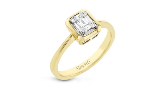 a yellow gold diamond ring from Simon G.