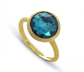 a blue topaz gold fashion ring from Marco Bicego.