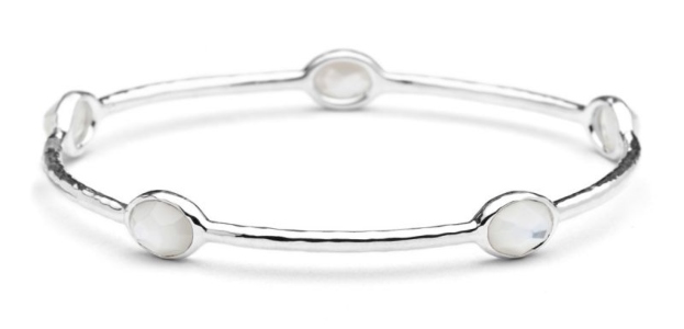 A sterling silver and mother of pearl Ippolita bracelet, available at Aucoin Hart Jewelers.