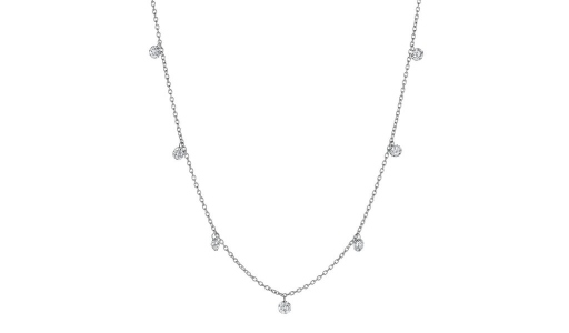 An elegant Penny Preville station necklace, available at Aucoin Hart Jewelers.