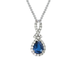 Sapphire and Diamond Pendant 