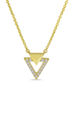 Double Triangle Diamond Necklace 