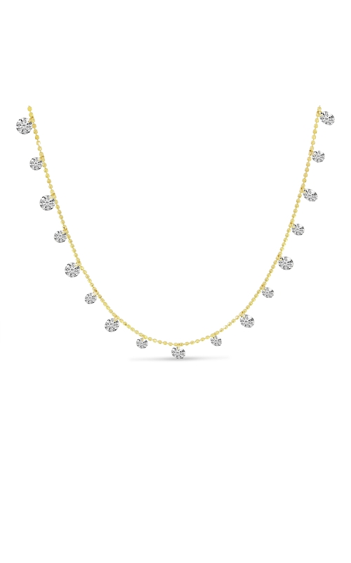 14K Yellow Gold Dashing Diamonds Half Cleopatra 1.99 Ct Necklace