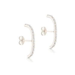 14K White Gold Diamond Super Earrings