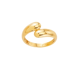 14K Yellow Gold Bypass Ring 