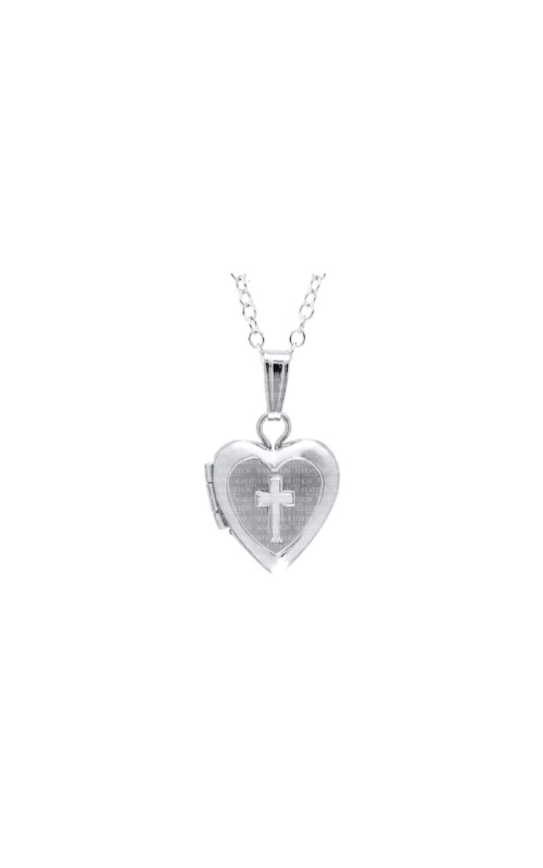 Sterling Silver Babies Heart Locket Pendant, 15