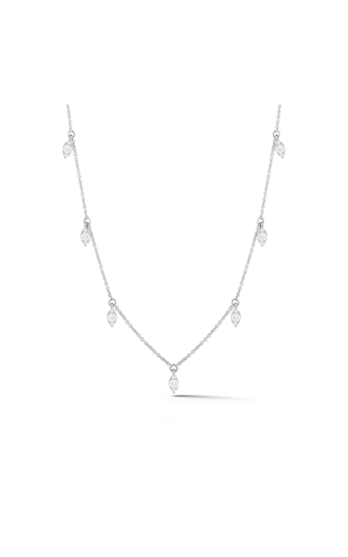 14K White Gold Sophia Ryan Marquise Station Necklace