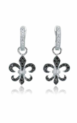 0.30CT Fleur de Lis Diamond Earrings 