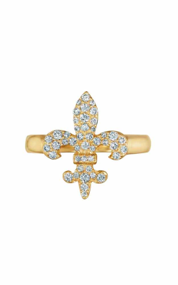 0.39CT Fleur de Lis Diamond Ring