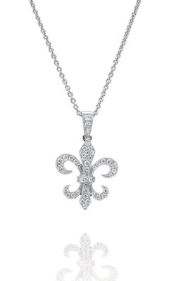 0.20CT Fleur de Lis Diamond Necklace 