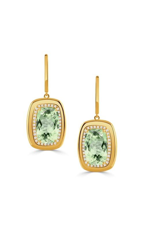 Doves by Doron Paloma Green Amethyst Drop Earrings