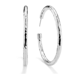 Medium #3 Hoop Earrings in Sterling Silver