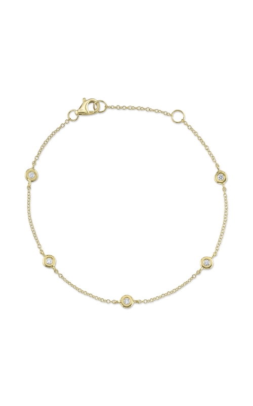 14K Yellow Gold Diamond By The Yard Bracelet