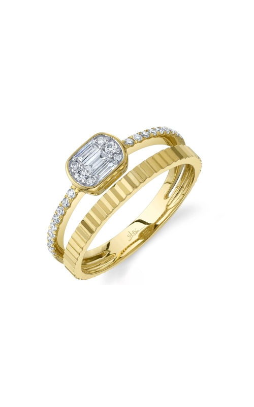 14K Yellow Gold Diamond Baguette Ring