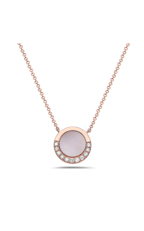 14K Rose Gold Mother of Pearl Necklace