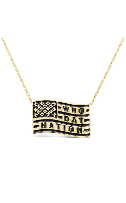 Who Dat Flag Necklace