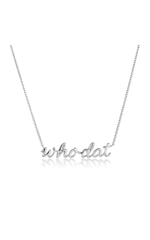 Sterling SIlver Who Dat Necklace