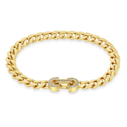 14K Yellow Gold Curb Link Bracelet