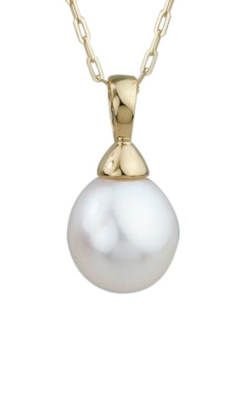 14K Yellow Gold 9mm Drop Freshwater Cultured Pearl