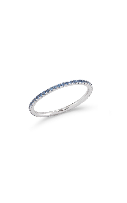 14K White Gold Sapphire Wedding Band