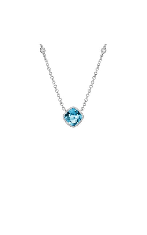 Blue Topaz on Diamond By the Yard Chain