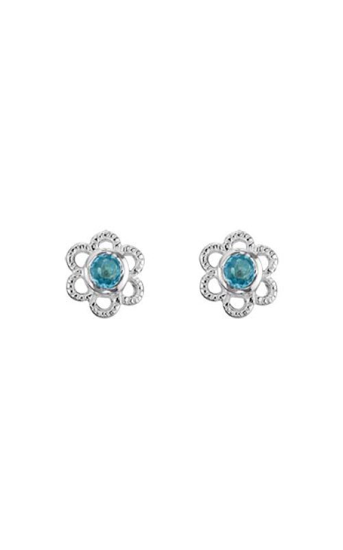 Sterling Silver Blue Topaz Earrings