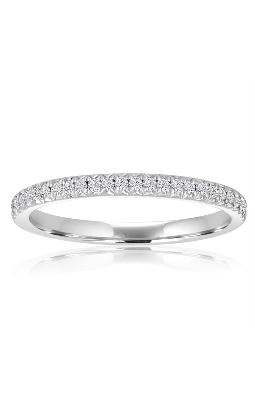 14K White Gold Diamond Band