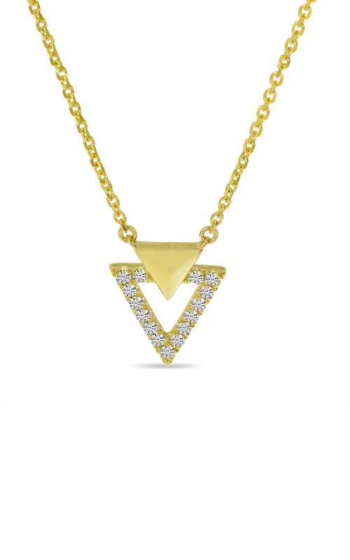 Double Triangle Diamond Necklace