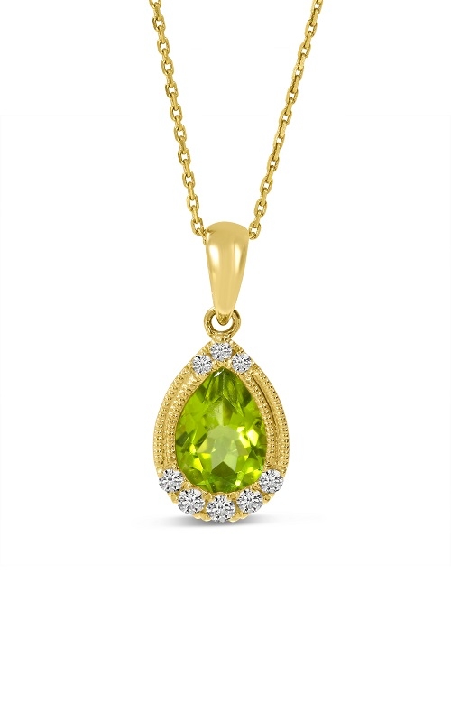 Peridot and Diamond Pendant