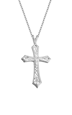 Sterling Silver Open Design Cross Necklace